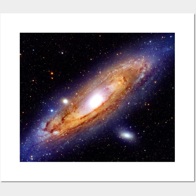 The Andromeda Galaxy in High Resolution Nasa Hubble Space Telescope Image Wall Art by tiokvadrat